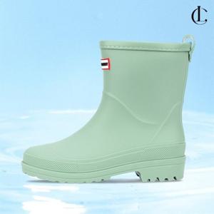 엘케이트 여자 레인부츠 방수 미들기장 장마철 장화 LSS523