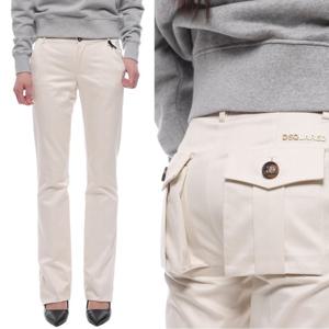 [디스퀘어드2] 여성 코튼 스트레이트 팬츠 (S72KA0328 S37488 012)