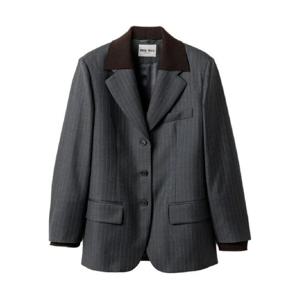 미우미우 핀스트라이프 싱글 브레스티드 재킷 MH2005SOOO174X