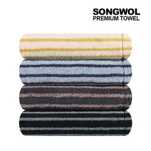 [송월타월] 호텔컬렉션 스트라이프 솔리드68 바스타월 1장