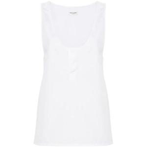 생로랑 민소매 티셔츠 790074 WHITE