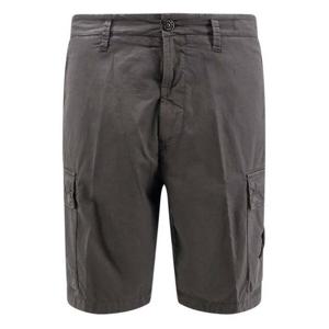 라프리마 스톤아일랜드 L0803 라이트 스트레치 코튼 캔버스 카고 버뮤다 Shorts Regular 핏 쇼