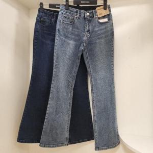 뱅뱅 HC15 뱅뱅 봄 여성 허리인배드 스판 워싱 브츠컷 청바지 NQL151