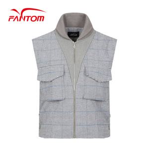 [팬텀] 여성 V절개 양포켓 숄카라 점퍼 베스트