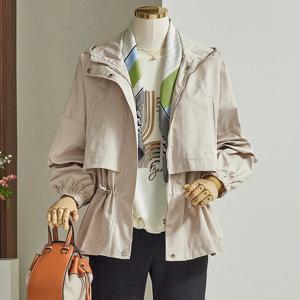 [한정수량] [커스텀에이블] 스트링 후드 집업 점퍼_T2508JP007C