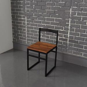 [착불배송] HZ2812 멀바우 원목 스틸의자 식탁 원목식탁 스틸식탁 식탁벤치 벤치형식탁의자 의자 식탁의자.2인용의자 식탁세트 테이블 원목테이블