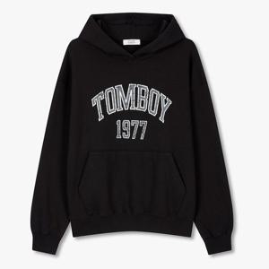 톰보이  9175322979 2도 레터링 오버핏 후드 티셔츠
