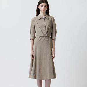 [쥬크]사선 랩 셔츠 원피스_Z253MSE101