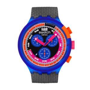스와치 SB06N102 NEON PARTY TO THE MAX 남성 우레탄시계