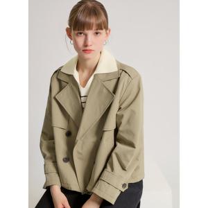 [시스티나]숏 플랩 더블 트렌치 코트-AWWBYO11020