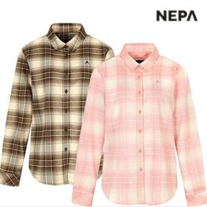 [네파] 여성 등산 남방 패턴 레귤러핏 체크 셔츠 7J61541