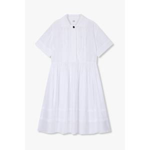 [톰보이]핀턱 셔츠형 셔링 원피스(9105341120)