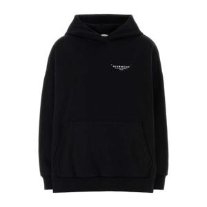 지방시 로고 프린트 캥거루 포켓 오버사이즈 후드티 BWJ04TP75N