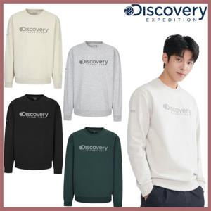 디스커버리 25FW 가을 신상 남여공용 빅로고 로건 맨투맨  DXMT31054-GSAN