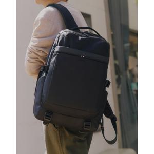 [헤지스]블랙 코듀라 나일론 백팩 HJBA5F350BK