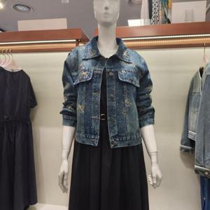 수스 HC04 리본 디테일 데님 자켓 S253BJK951