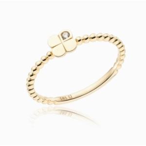 [로이드] 탄생석 쁘띠 클로버 10K 골드 반지 LRT25010T