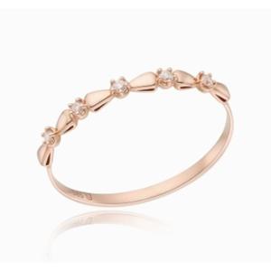 [로이드] 볼륨 리본 스톤 14K 반지 LRS25026G