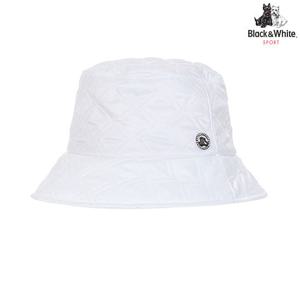 [블랙앤화이트] 여성 패딩 퀼팅 버킷햇 8605LXAH_WHITE