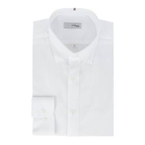 (듀퐁)25년 FW 신상 -SE5FM11LS104SWH(화이트)- 일반핏 스냅카라 솔리드 긴팔셔츠