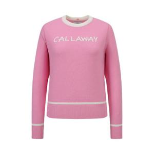 캘러웨이골프긴팔티 LQS CWSO23F402_PI 여성 후드탈착 니트풀오버