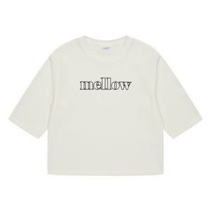 [에꼴리에]MARIO여아 멜로우 레터링 7부 티셔츠 23C0484_WT
