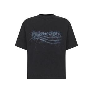 발렌시아가 크레용 폴리티컬 티셔츠 850990TTVD81055