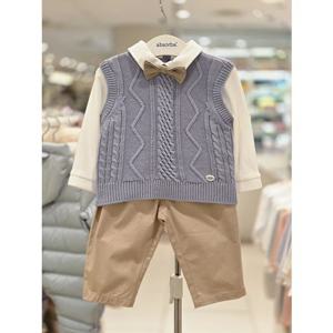 [압소바 의류] 알트 니트 조끼 정장 상하복 (A2521208)