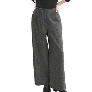 [비꼴리끄(여성)]해링본 뒷밴드 세미 와이드 팬츠 B244WS1050