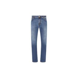 Jacob Cohen 로고 패치 슬림핏 진 QM009066P0024V1 200D TP949135315