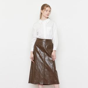 [케네스 레이디]페이크레더 포켓 스커트 (EWLSOJ01)