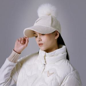 캘러웨이골프모자 LQS CWAC23W616_IV 여성 코듀로이 와이드챙 6쪽 캡