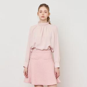 [케네스 레이디]하이넥 셔링 블라우스 (EWBLOL01)