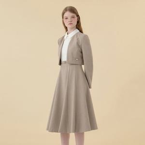 [케네스 레이디]진주 블라우스 레이어드 벨티드 원피스 (EWOPOK02)