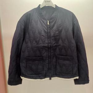 Destijl HC06 짧은 크롭 밑단스트링 퀼팅 경량 집업 항공점퍼 D2554jp04N