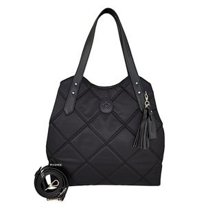 [에스콰이아]25FW 신상 가벼운 나일론 데일리 퀼팅 원단 여성 빅 숄더 크로스백 EOEFHB836BK