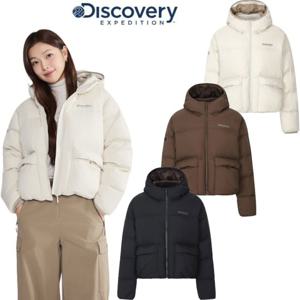 디스커버리  DWDJ9P056 여성 아웃포켓 다운 크롭 숏패딩 (DWDJ9P056)