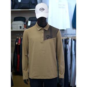 팜스프링스 세이브존03 팜스프링스 남성 골프 가을 패턴 블록 배색 카라 티셔츠 AGSTSM243105A