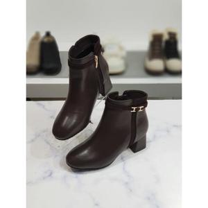 한슈 세이브존03 가죽 메모 앵클 안감기모 여성 부츠힐 5cm AGHS479051vnA