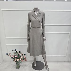 [미니멈]MZCGWO8960MB 카라넥 플레어 원피스