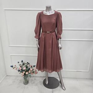 [미니멈]MZCGWO7990BC쉬폰 7부 간절기 원피스