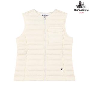 [블랙앤화이트] 여성 패커블 라이트 다운 베스트 1055LXGG_IVORY