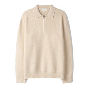 남자 베르 하찌 반집업 모달 카라 니트티 SG-KN-Q032-차콜