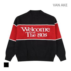 [반에이크]MARIO웰컴 배색 니트_VB3ZKTQ310Z