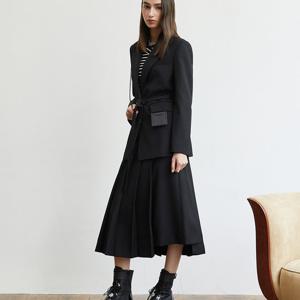 [에고이스트]언발 주름 슬림 롱 스커트 ER4WS062