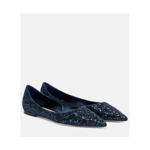 지미추 Love 글리터 발레리나 플랫 P01115902