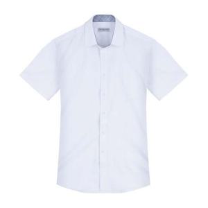 반팔일반)다이아 격자 화이트 반팔셔츠