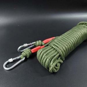 09FARM 스트라이프버클형 10MM 20미터 밀리터리로프 안전용품 밧줄 다용도 캠핑용품 등산로프