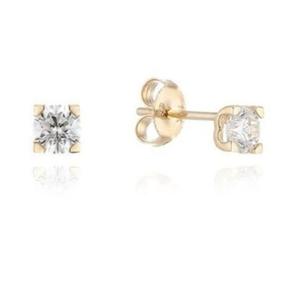 [로이드] 3부 사이드 하트 14K 귀걸이 LED25003D