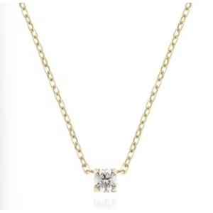 [로이드] 3부 사이드 하트 14K 목걸이 LND25003D